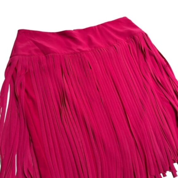 Lane Bryant Red fringed Skirt - Picture 2 of 2